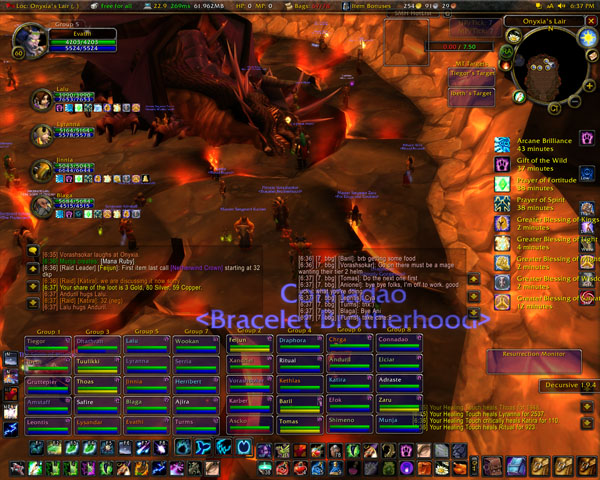 WOW - Bracelet Brotherhood - Onyxia BWL 6th Aug